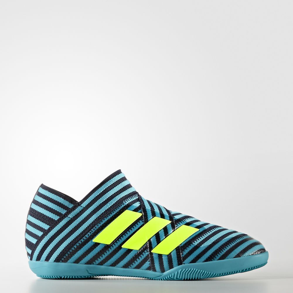 Adidas Nemeziz Tango 17+ 360 Agility Indoor - ποδοσφαιρικα παπουτσια για αγορια - Κίτρινα/Μπλε,Μέγεθ